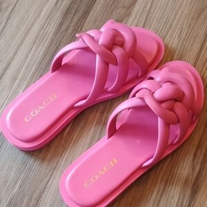 Coach Vibrant Pink Women's Sandals